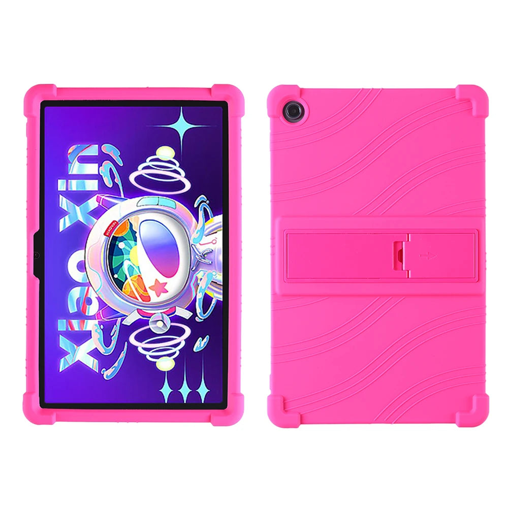 Stand Case for Lenovo Xiaoxin Pad 10.6" 2022 Tab M10 Plus 3rd Gen TB125 TB128FU XU K10 Pro TB223FC TB226XC Soft Silicone Cover