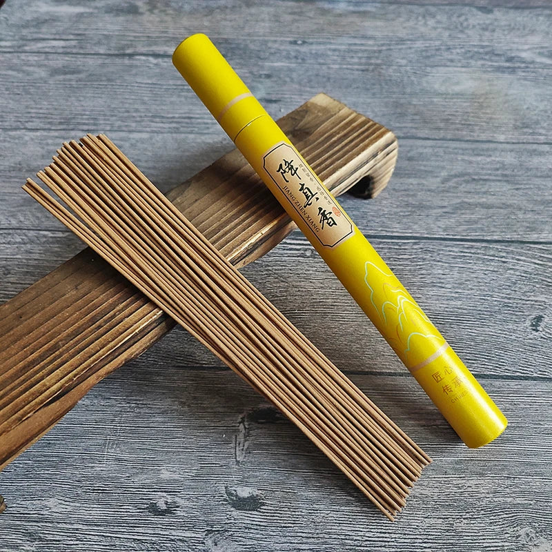 FY 40Pcs Natural Sandalwood Incense Sticks Tea Room Yoga Home Incense Stick Aroma Blessing Ceremony Pray Buddha Aromatherapy