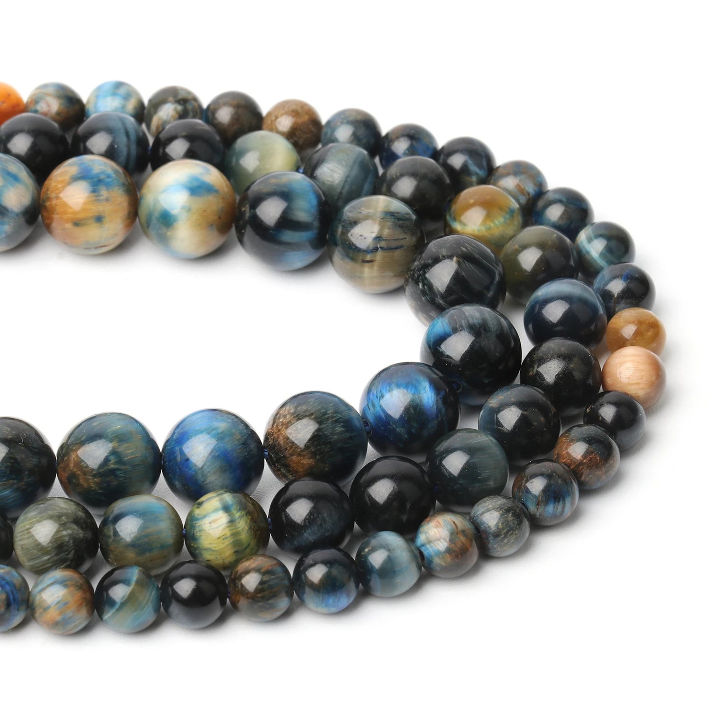 6/8/10mm AAA Blue Tiger Eye Beads Natural Stone Round Loose Spacer Beads For Jewelry Making Supplies Diy Charms Bracelets 15''