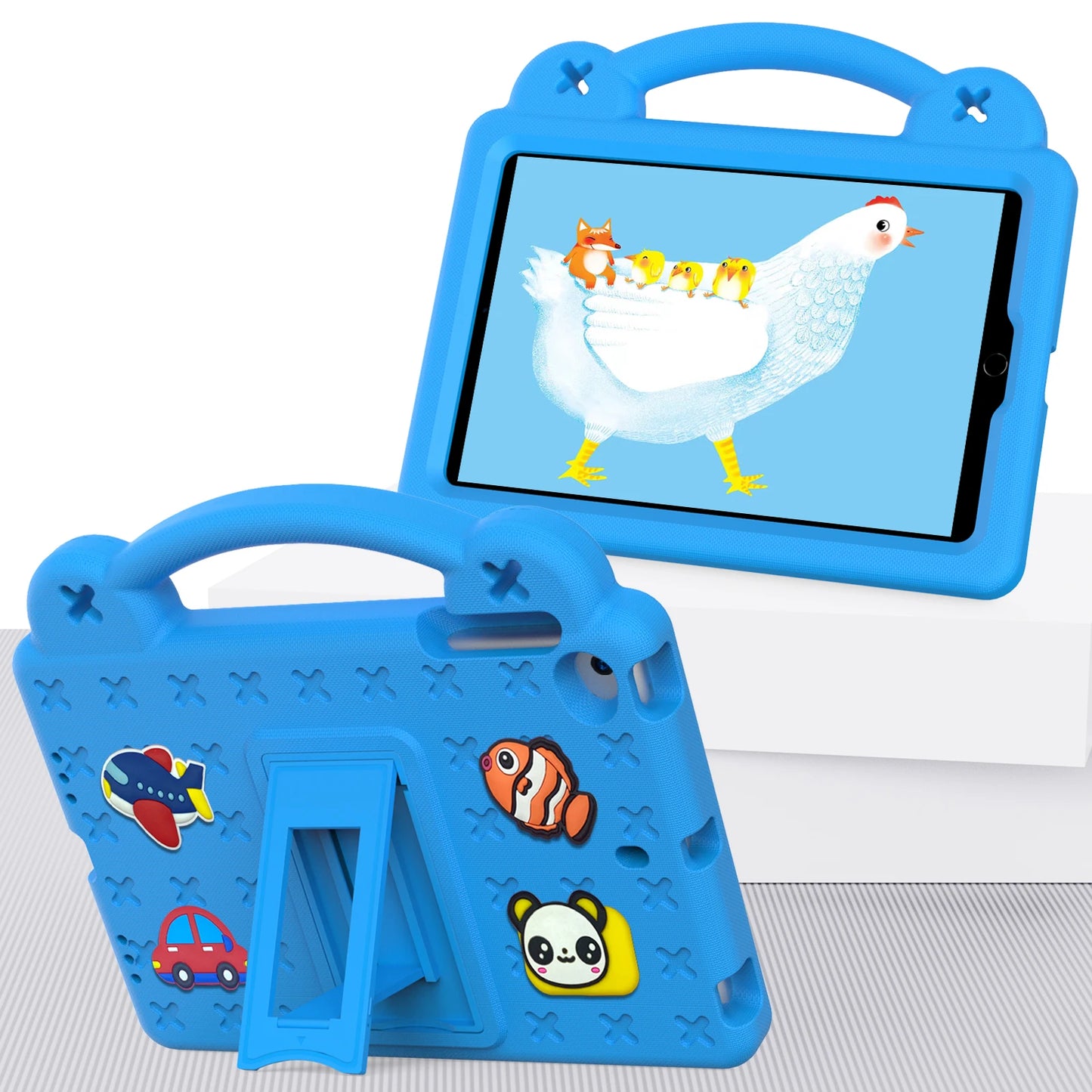 EVA Bear Stand Case For iPad 10th Air 4 5 10.9 Pro 11 10.5 9.7 2017 2018 Air 3 2 1 10.2 7-8-9th Kids Cover For Mini 1 2 3 4 5 6