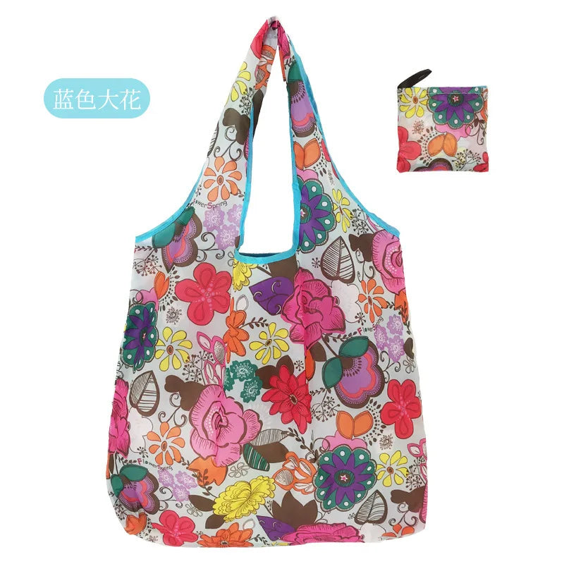 Large Shopping Bag Reusable Eco Bag Grocery Package Beach Toy Storage Bags Shoulder Shopping Pouch Foldable Tote Pouch Package