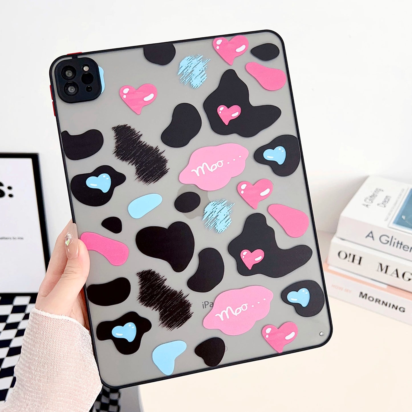 Case Universal For iPad Pro 12.9 2022 2021 2020 2018 6th 5th 4th 3rd Generation Cute Funda Printed Cover PC TPU Protective Shell