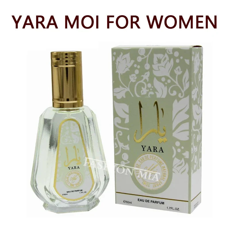 50ml Original Women's Yara Perfume Lasting Portable Fragrance Christmas Gift Set Moi Tous Asad Candy Women & Men Arabic Perfumes