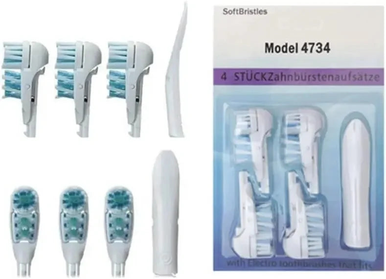 Electric Toothbrush Dual Clean Replacements Attachments Brush Heads Sensitive Refill Accessories fit for Oral-B 4732 3733 4734