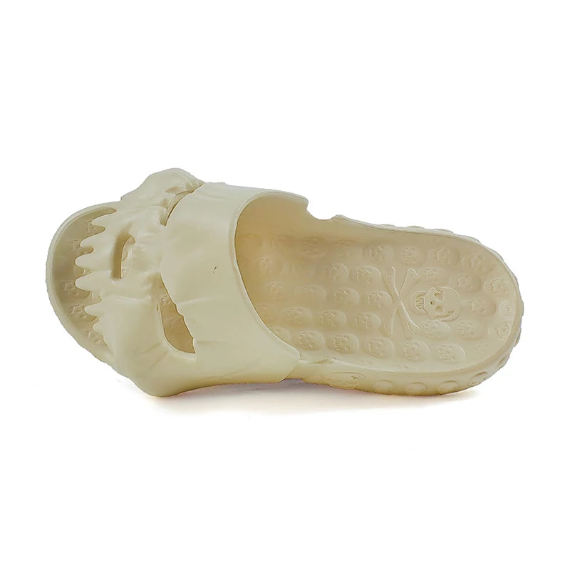 Same style home slippers for men and women, hotel shower avatar, skull, fashionable sandals