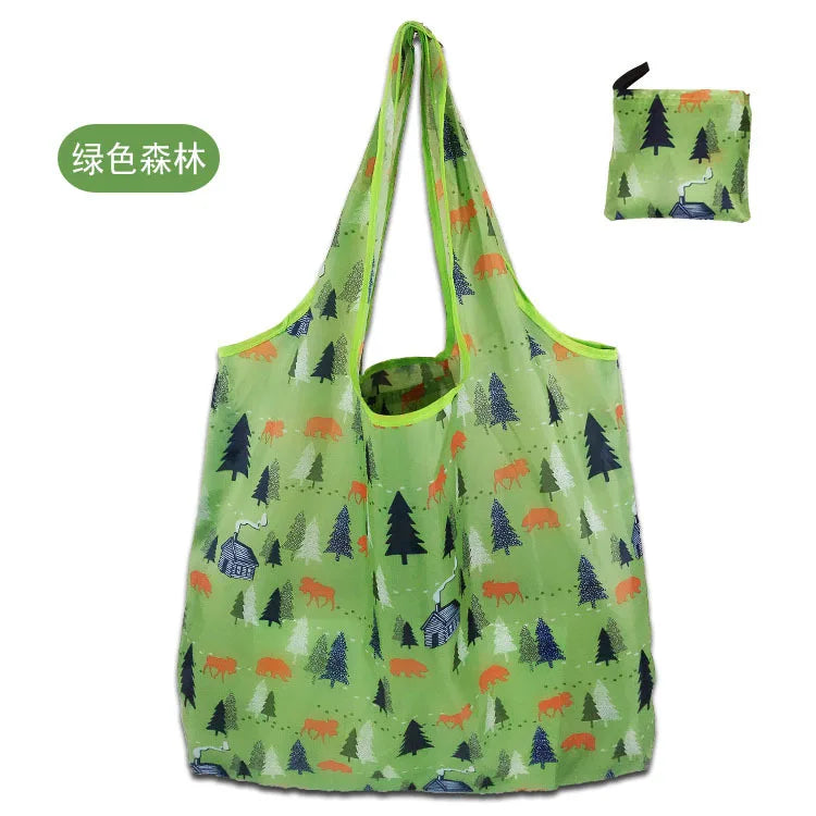 Large Shopping Bag Reusable Eco Bag Grocery Package Beach Toy Storage Bags Shoulder Shopping Pouch Foldable Tote Pouch Package