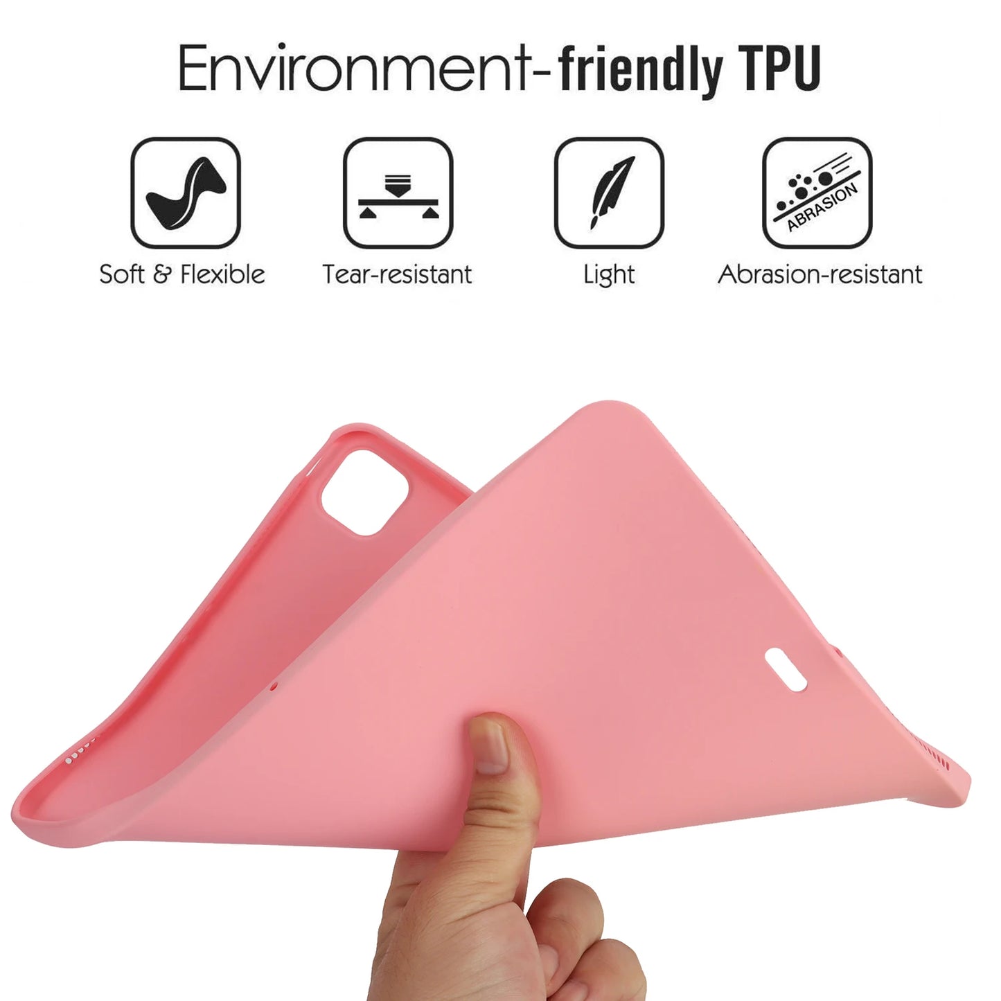 Candy Color Case For iPad Air Pro 13 2024 M2 M4 Pro 12.9 2018 2020 2021 2022 3rd 4th 5th 6th Generation TPU Cover Kids Friendly