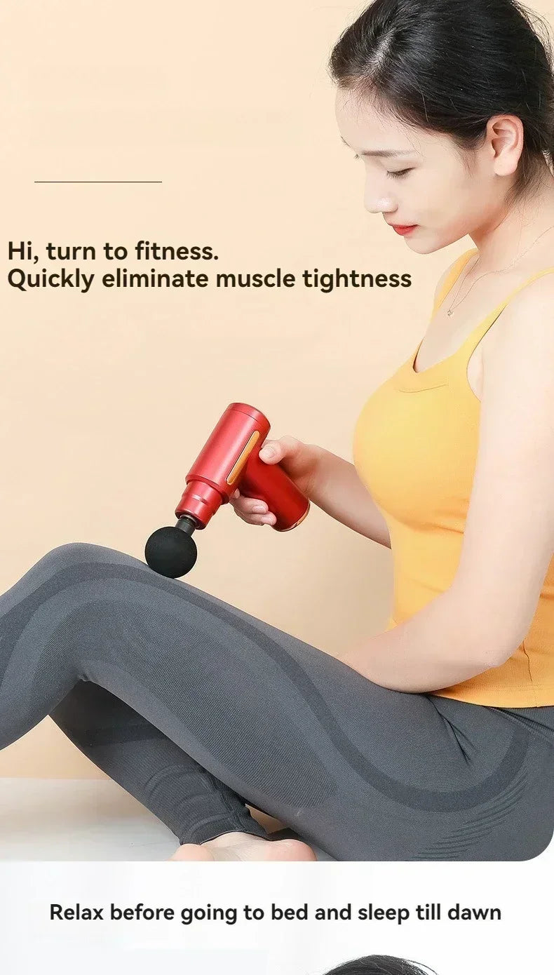 Wireless mini fascia gun, muscle relaxation massage device, cervical membrane, cervical spine massager