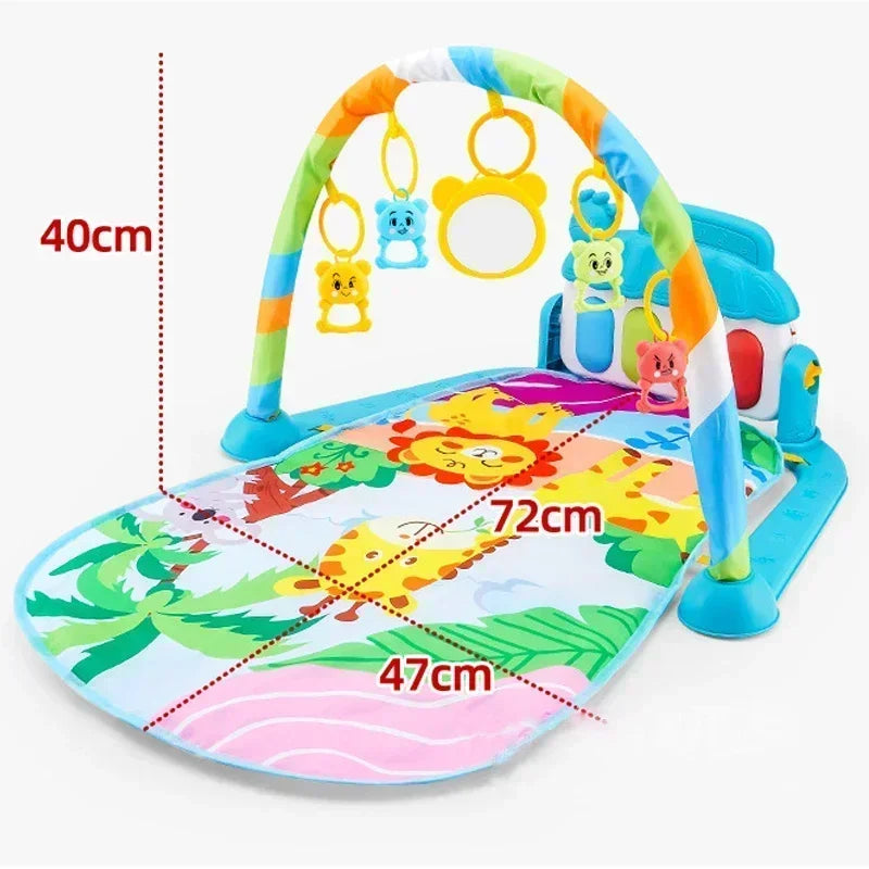 Baby Music Rack Play Mat Kids Piano Keyboard Carpet Gym Crawling Activity Infant Rug Early Educational Toy for Baby Gift