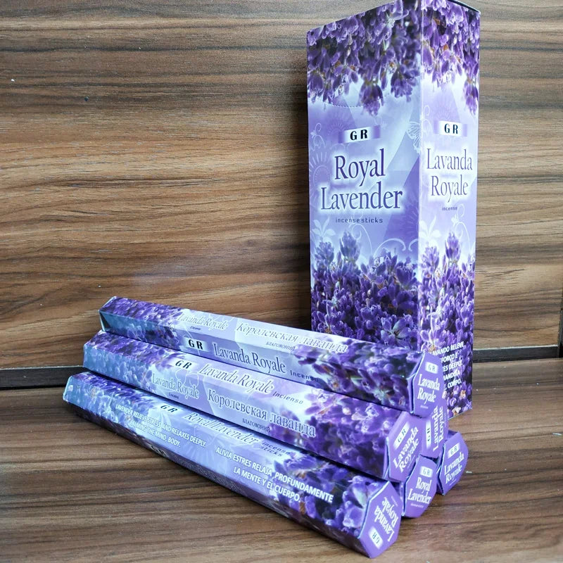 Y Indian Incense Sticks Royal Lavender OUDH Sage Smudge Incense 20pcs/box Meditation Aromatherapy Cense Small Business Supplies