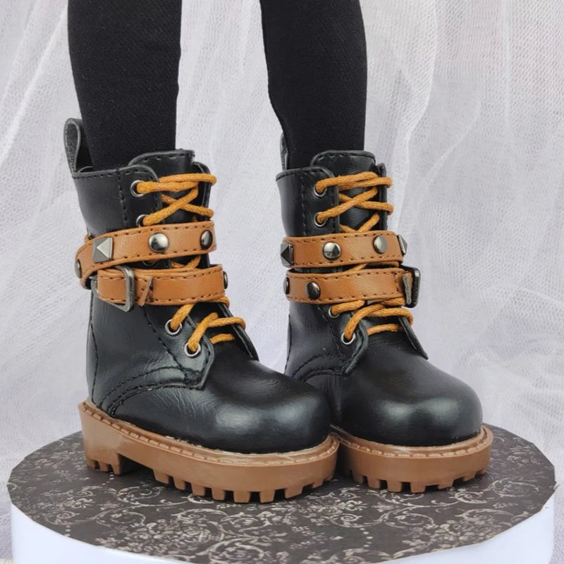 1/4 Bjd Shoes Msd Casual Punk Military Boots 1/3 Bjd Doll Snow Boots Shoes For Dollfie DREAM MID DK LUTS SOOM DOD Dollmore Luts