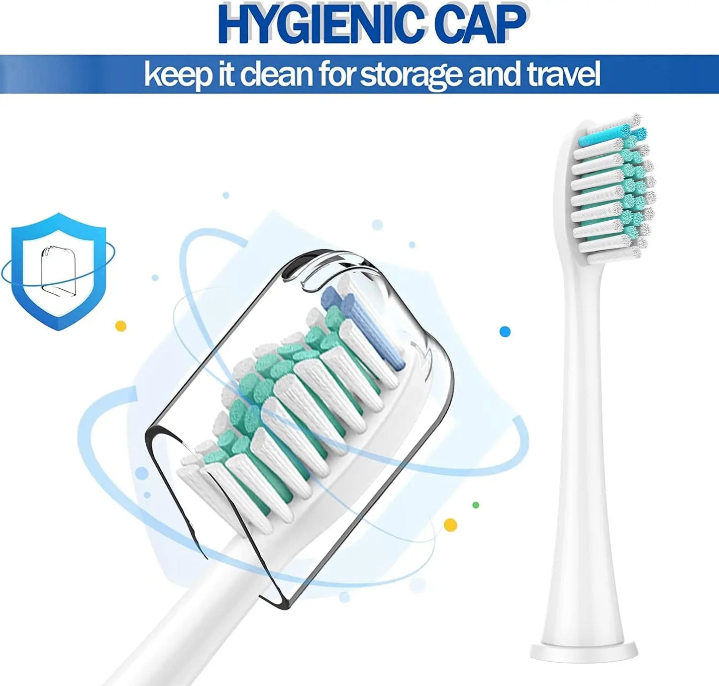 12Pcs Replacement Toothbrush Heads for Philips Sonicare ProtectiveClean C3 G3 W3 C2 4100 9044, White