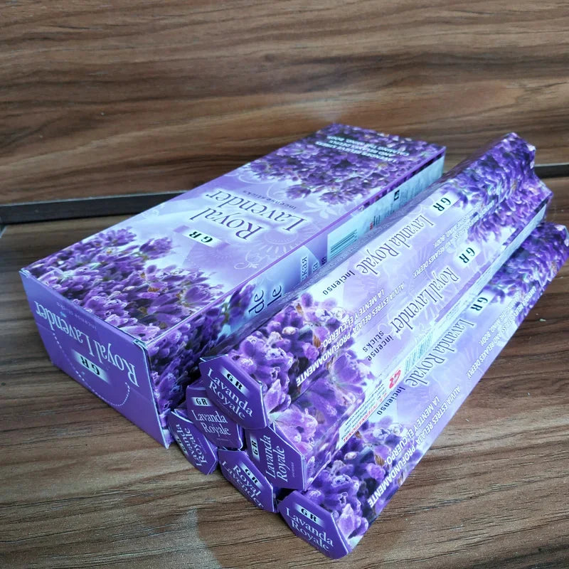 Y Indian Incense Sticks Royal Lavender OUDH Sage Smudge Incense 20pcs/box Meditation Aromatherapy Cense Small Business Supplies