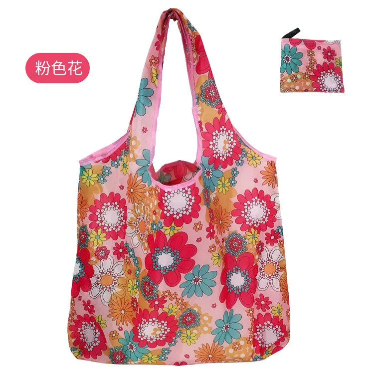 Large Shopping Bag Reusable Eco Bag Grocery Package Beach Toy Storage Bags Shoulder Shopping Pouch Foldable Tote Pouch Package