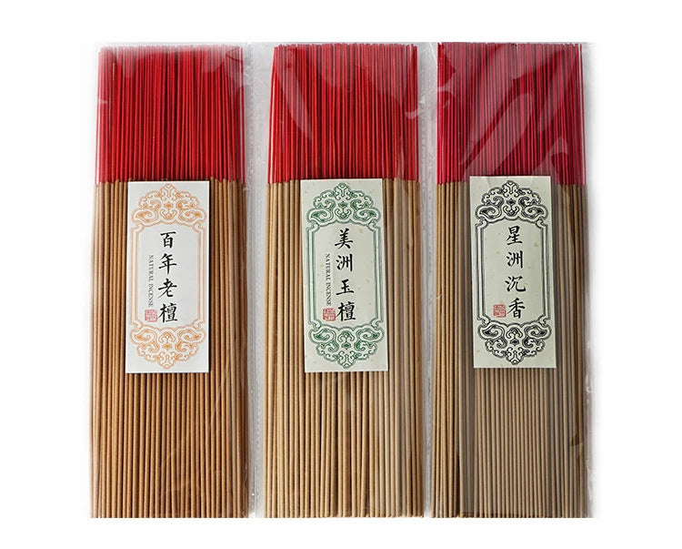 200g Bamboo Skewer Incense Slight Smoke Sandalwood Home/Buddha Worship/sacrifice/sleep Aid/air Purification Natural Aromatherapy