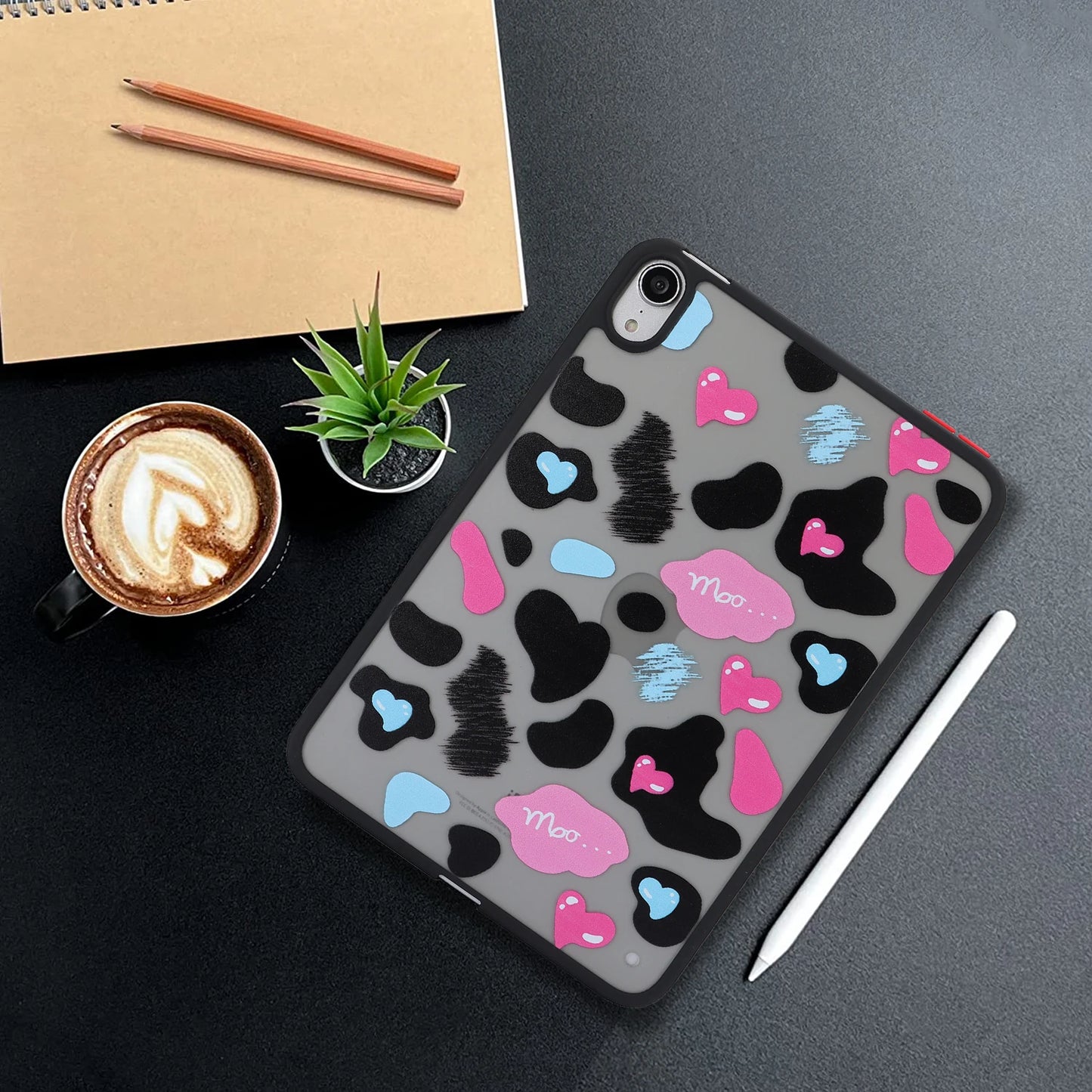 Case Universal For iPad Pro 12.9 2022 2021 2020 2018 6th 5th 4th 3rd Generation Cute Funda Printed Cover PC TPU Protective Shell