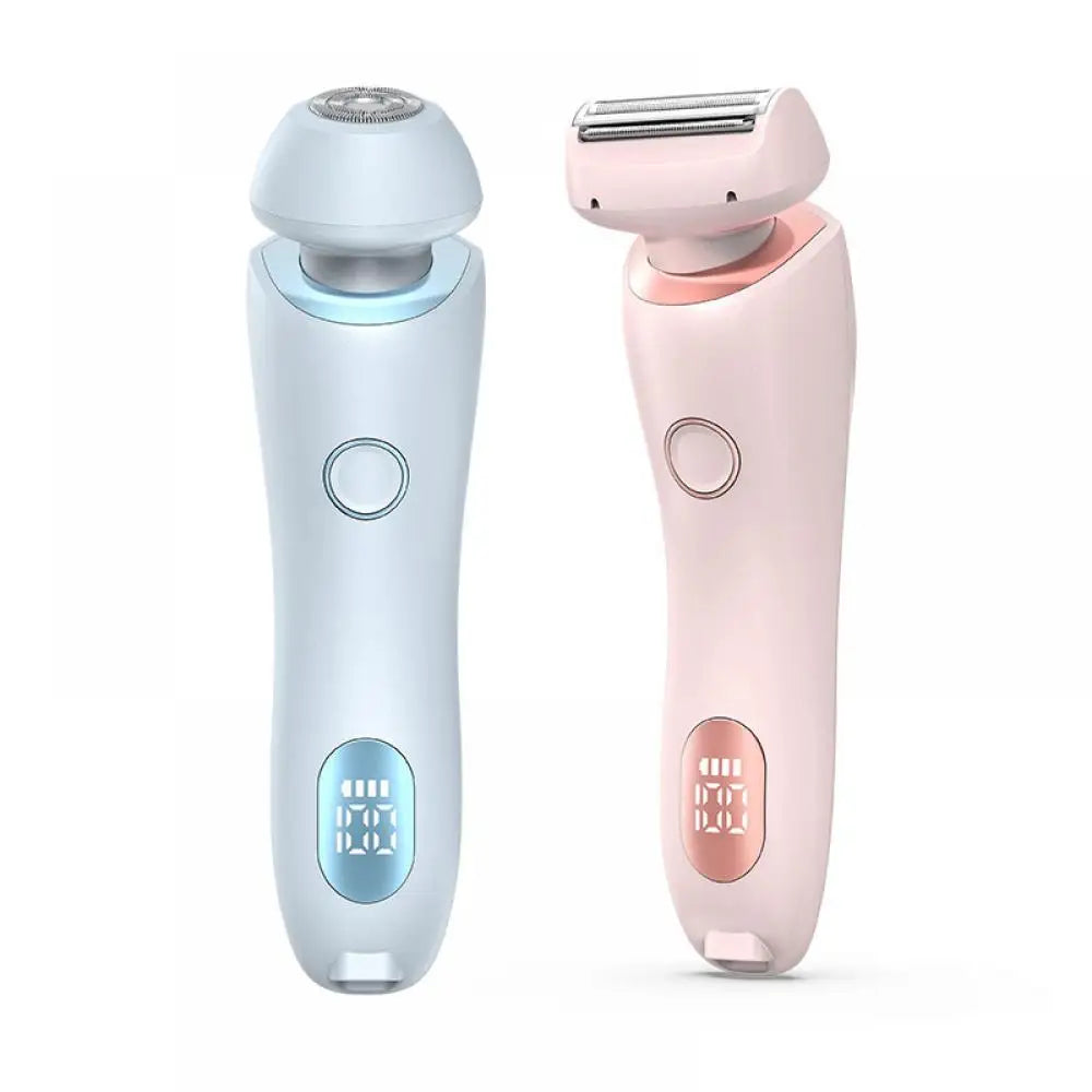 Electric Razors for Women 2 In 1 Bikini Trimmer Face Shavers Hair Removal for Underarms Legs Ladies Body Trimmer IPX7 Waterproof