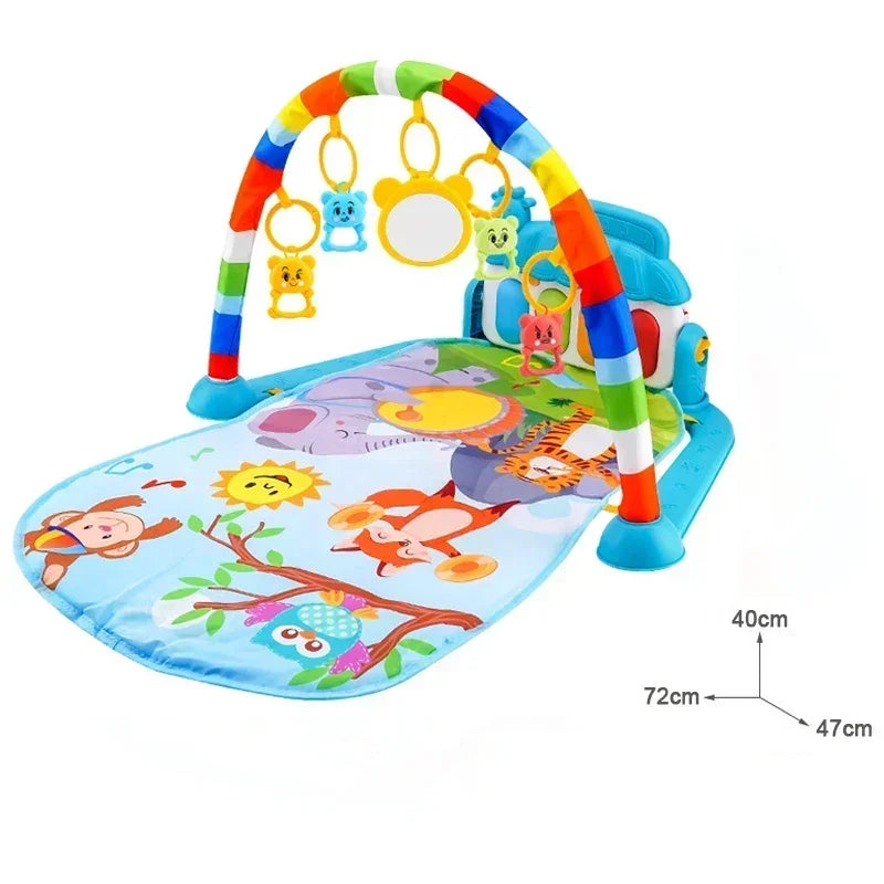 Baby Music Rack Play Mat Kids Piano Keyboard Carpet Gym Crawling Activity Infant Rug Early Educational Toy for Baby Gift