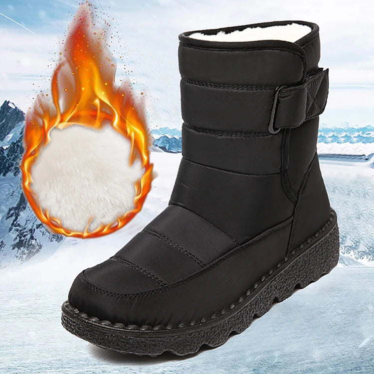 Waterproof Snow Boots for Women 2023 Non-slip Warm Winter Shoes Woman Thicken Plush Platform Ankle Boots Cotton Padded Shoes