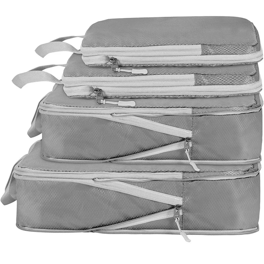 4 pcs Travel storage bag set  pvc storage bag luggage storage bag wear-resistant compression storage bag