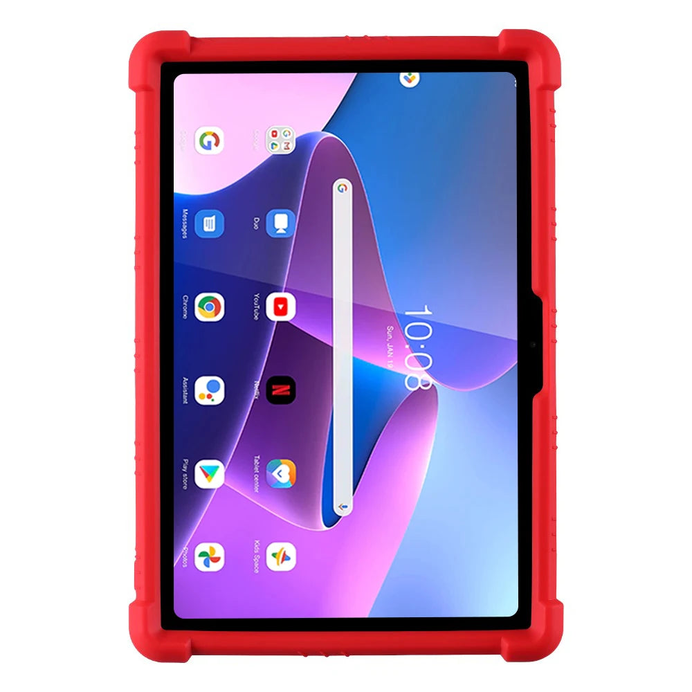 Adjustable Stand Case for Lenovo Tab M10 3rd Gen 2022 10.1 inch TB-328FU TB-328XU Soft Silicone Cover Shockproof Kids Safe Shell