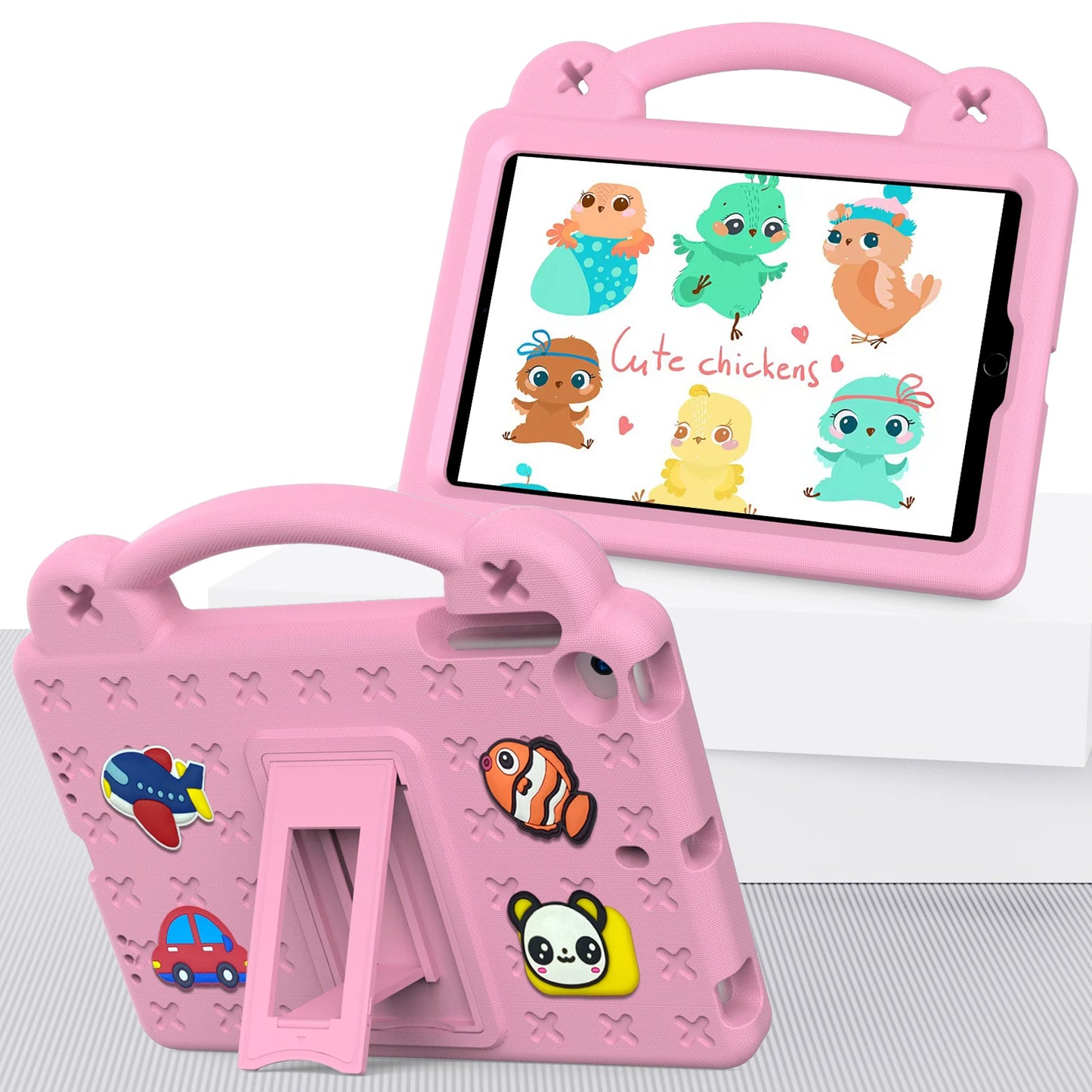 EVA Bear Stand Case For iPad 10th Air 4 5 10.9 Pro 11 10.5 9.7 2017 2018 Air 3 2 1 10.2 7-8-9th Kids Cover For Mini 1 2 3 4 5 6