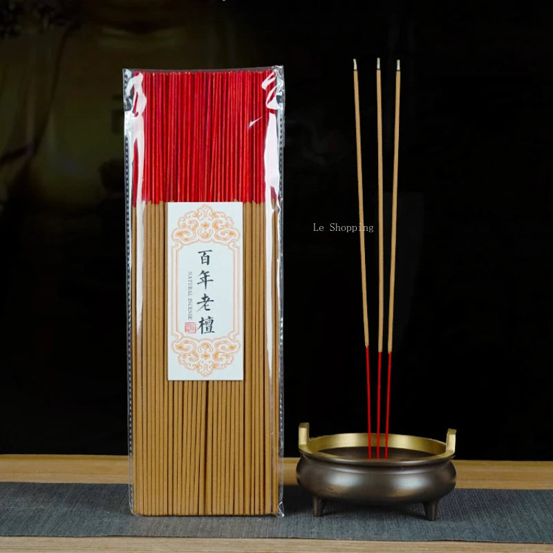 200g Bamboo Skewer Incense Slight Smoke Sandalwood Home/Buddha Worship/sacrifice/sleep Aid/air Purification Natural Aromatherapy