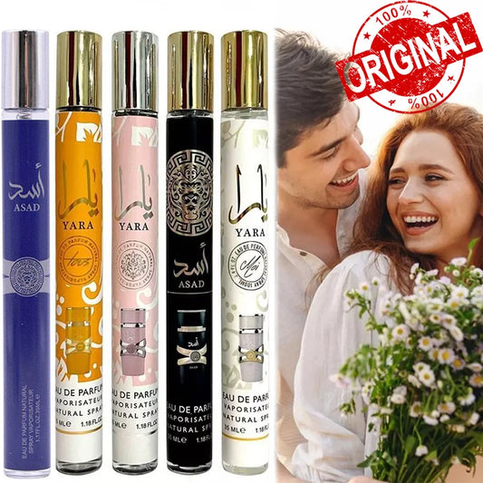 2PCS 35ml Yara Perfume Long Lasting Gourmand Fragrance Eau de Parfum Spray Arabian Perfumes For Men's & Women Portable Perfume