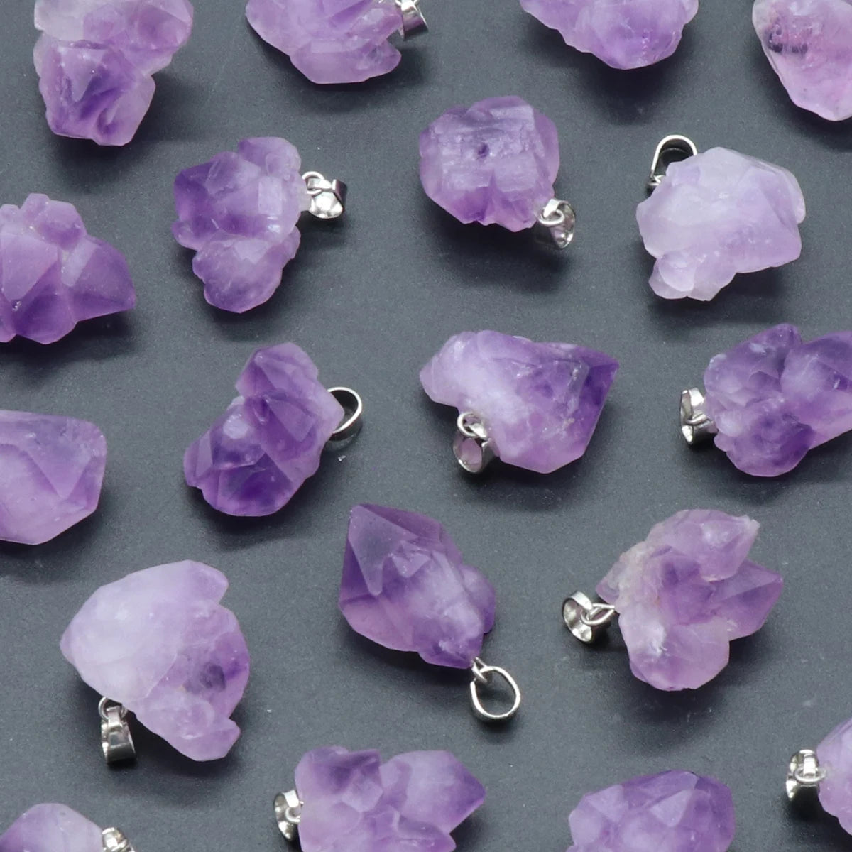 5pc Natural Stone Pendants Irregular Amethysts Crystal Charms for Jewelry Making Diy Women Necklace Earring Reiki Healing Gifts