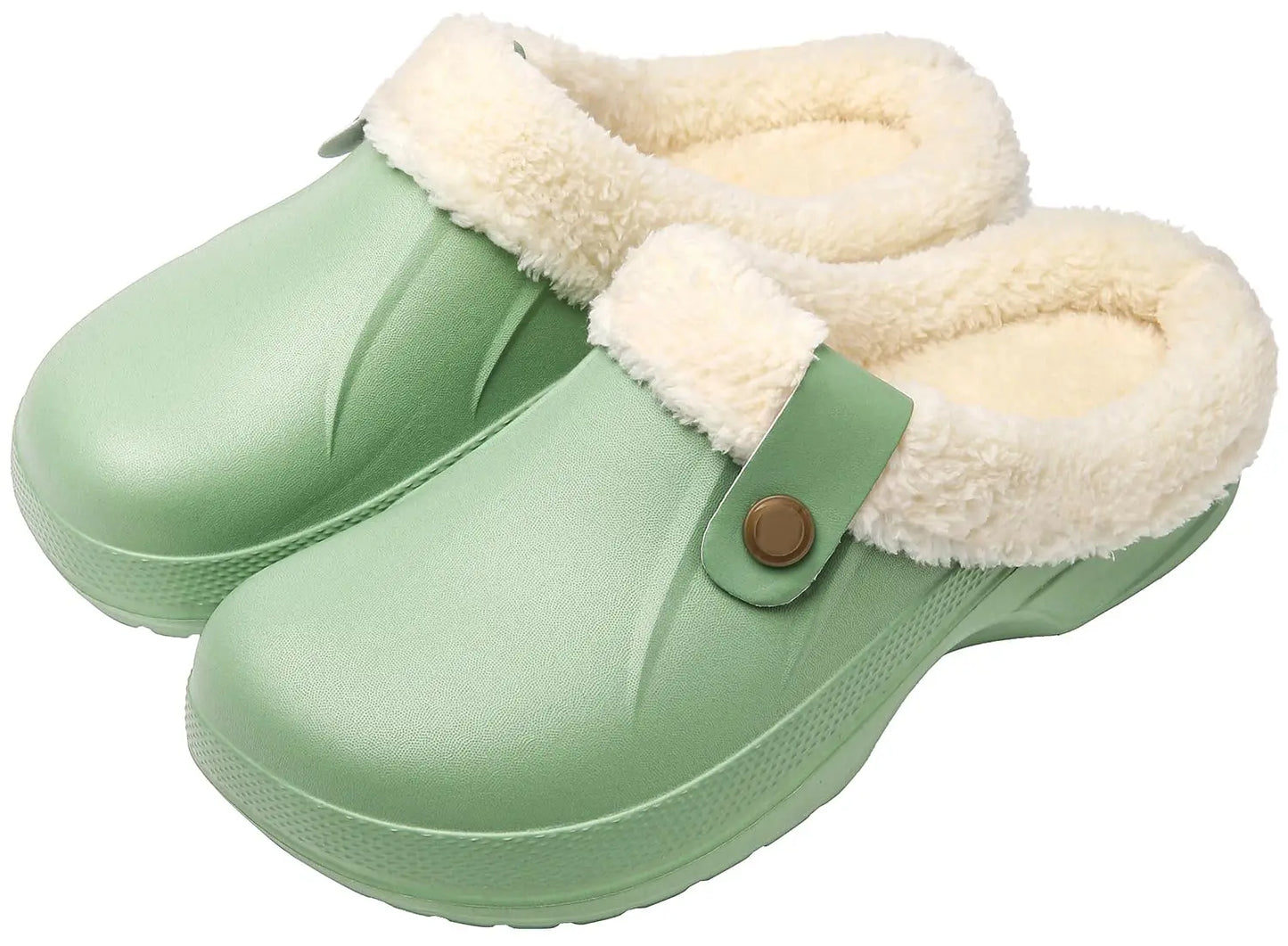 Bebealy Classic Women Men Garden Shoes Outdoor Men Antiskid Slippers Warm Women Waterproof Slippers Indoor Fuzzy Fluffy Slippers