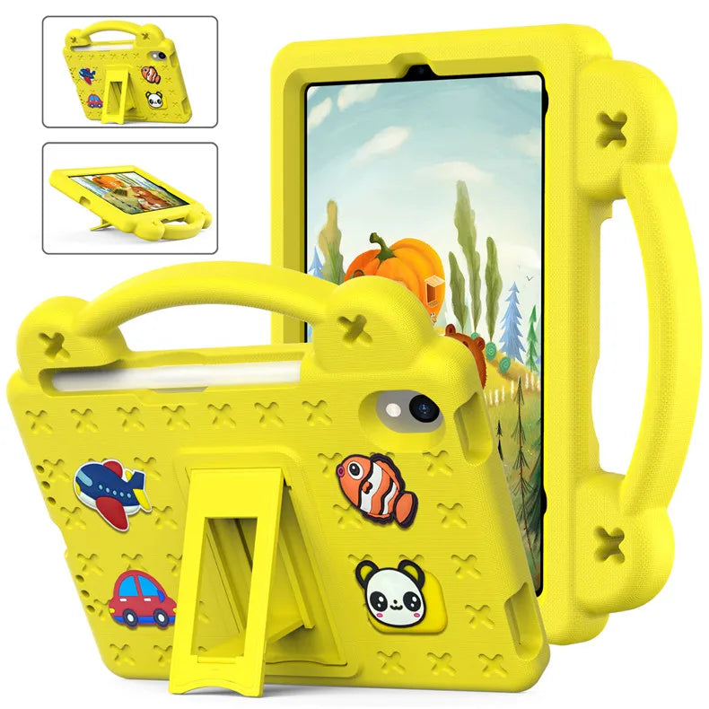 EVA Bear Stand Case For iPad 10th Air 4 5 10.9 Pro 11 10.5 9.7 2017 2018 Air 3 2 1 10.2 7-8-9th Kids Cover For Mini 1 2 3 4 5 6