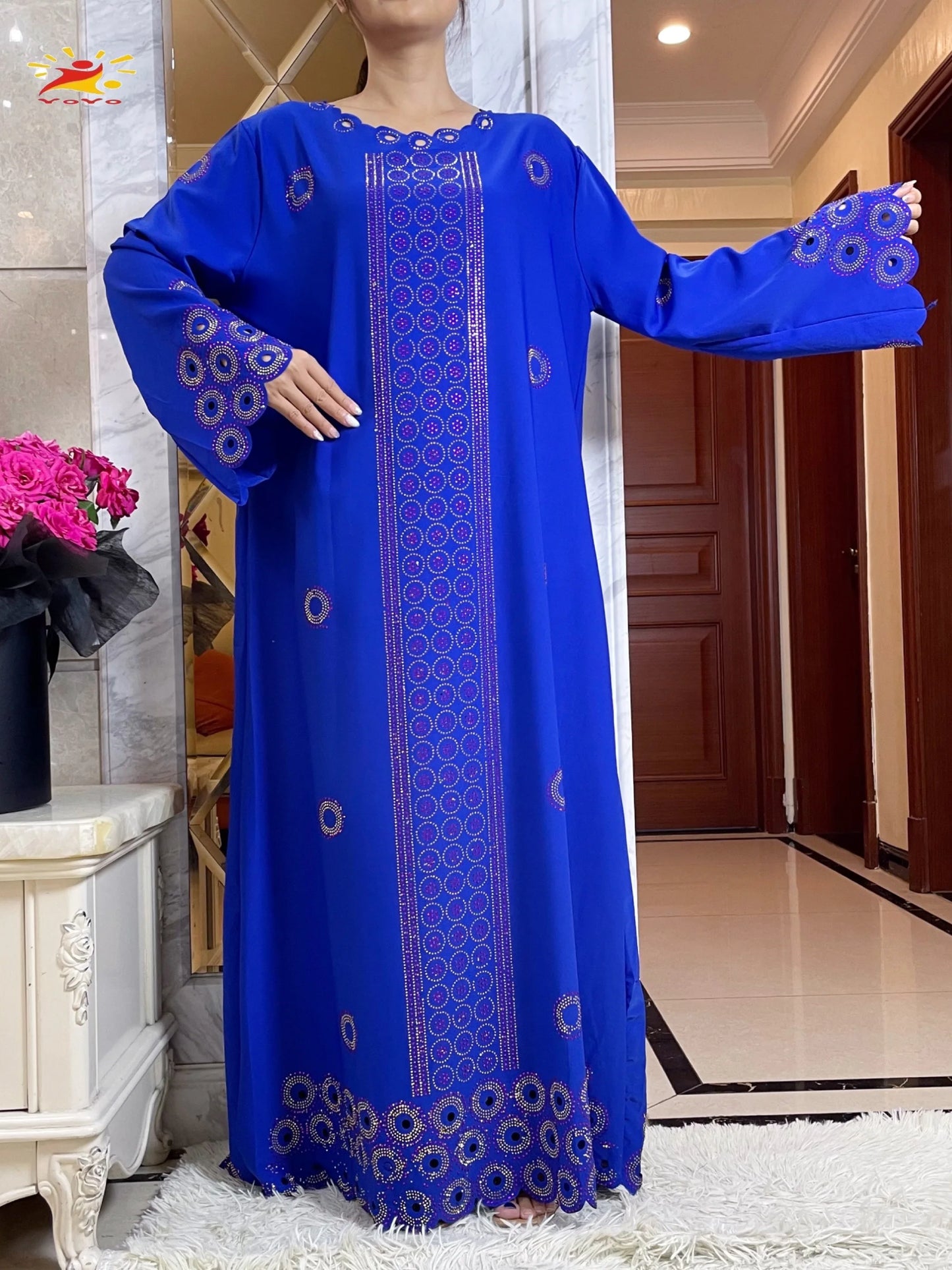 2024 Autumn Women Elegant Dresses Dubai Party Outfits Long Sleeve  Dashiki Muslim Women High-grade Comfort Fabric African Abaya