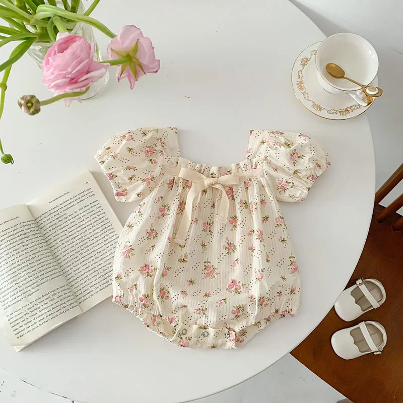 Summer Girls Bodysuit Baby Clothes Cute Floral Infant One Piece Clothing