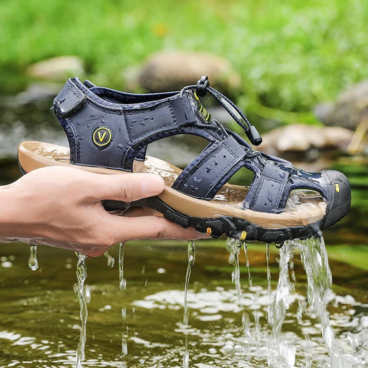 Summer Shoes for Men Breathable Mens Sandals Outdoor Hiking Water Beach Sandals Camping Fishing Climbing Man Sneakers