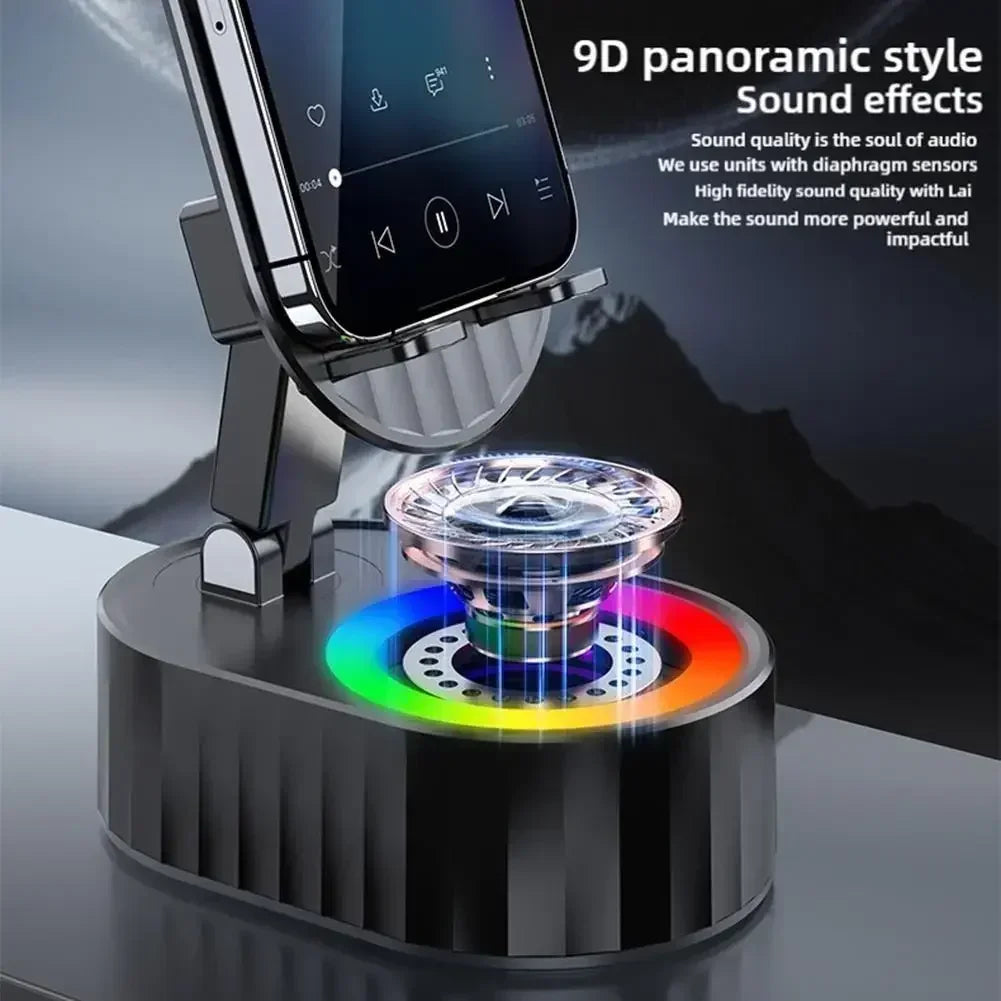 Mobile Cell Phone Stand Holder With Bluetooth Speaker HD Portable Wireless Speaker Adjustable Tablet Desktop Live Lazy Bracket