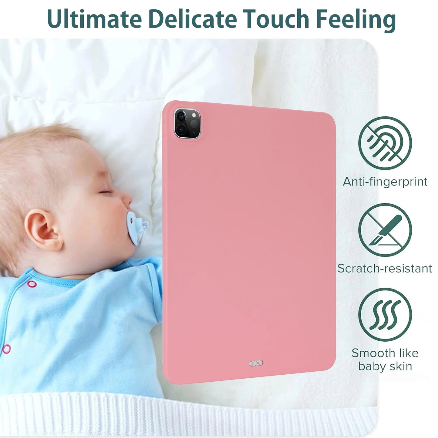 Candy Color Case For iPad Air Pro 13 2024 M2 M4 Pro 12.9 2018 2020 2021 2022 3rd 4th 5th 6th Generation TPU Cover Kids Friendly