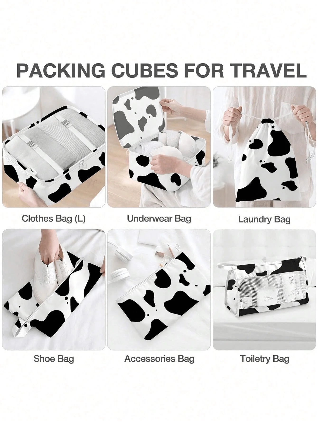 8pcs Travel Storage Bags Portable Travel Suitcases Organizer Travel Bag For Luggage Organizer Clothes Shoes Bag