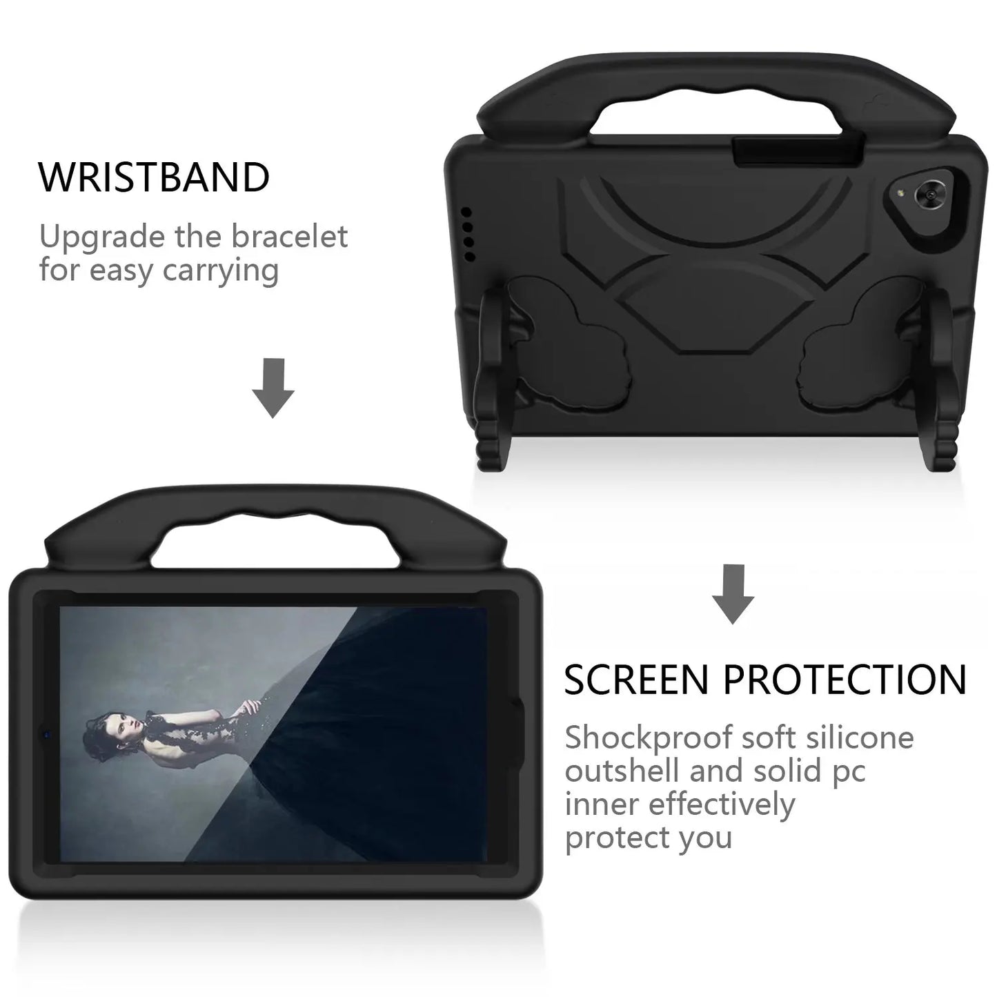 EVA Stand Case For Huawei MatePad 10.4 T10 T10S T8 Shockproof Kids Safe Cover For MediaPad M5 M6 8.4 10.8 T5 M5 Lite 8 Handheld