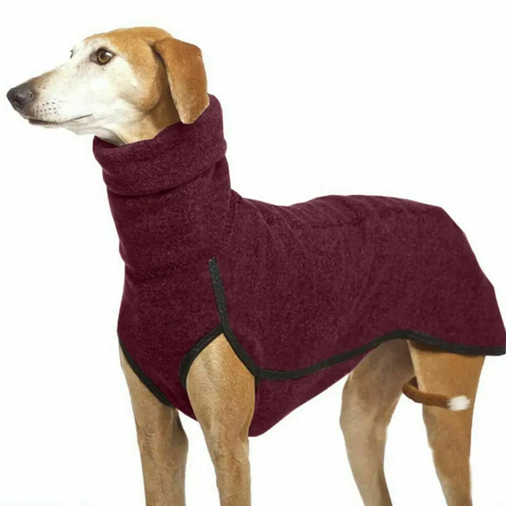 Dog Pet Winter High Collar Jumper Sweater Medium Big Dog Coat Jacket Great Dane Greyhound Pitbull Clothing Pets Clothes