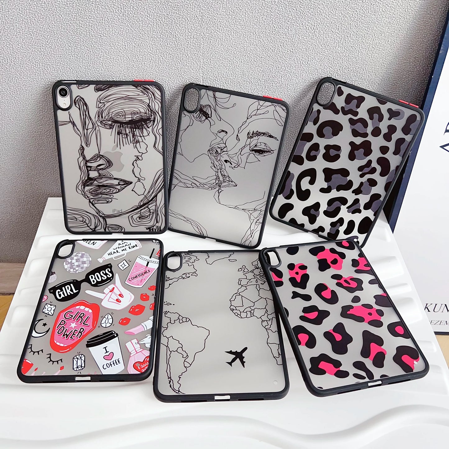 Case Universal For iPad Pro 12.9 2022 2021 2020 2018 6th 5th 4th 3rd Generation Cute Funda Printed Cover PC TPU Protective Shell