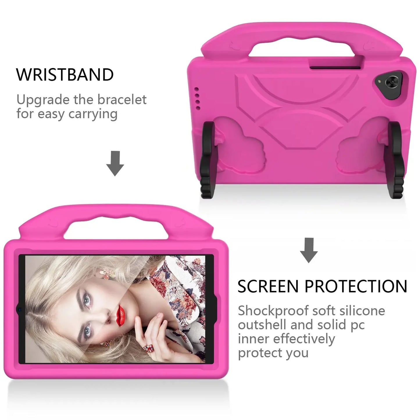 EVA Stand Case For Huawei MatePad 10.4 T10 T10S T8 Shockproof Kids Safe Cover For MediaPad M5 M6 8.4 10.8 T5 M5 Lite 8 Handheld