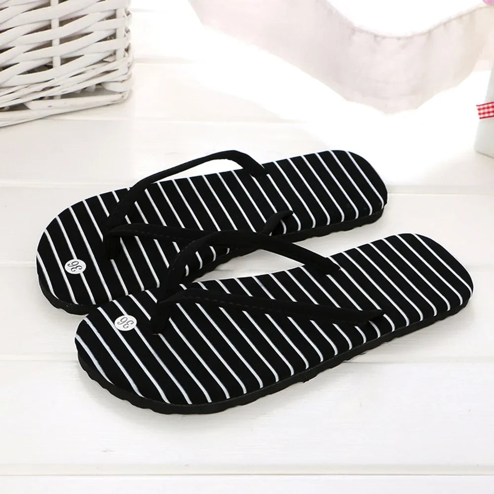 Fashion Summer Rubber Sandals Flip Flops Women Men Leopard Slippers Ladies Shoes Indoor Outdoor Flip-Flops Beach Flat Slides