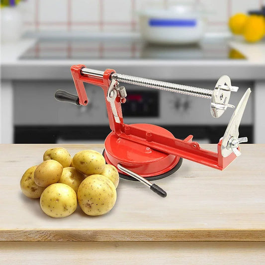 Spiral Potato Slicer Household Hand Cranked Potato Tower Machine Manual Slicer Whirlwind Potato Machine Kitchen Tools