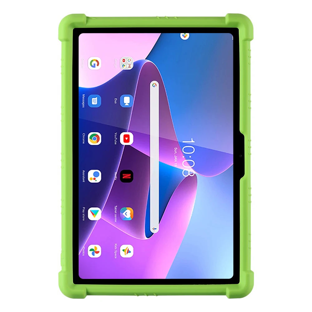 Adjustable Stand Case for Lenovo Tab M10 3rd Gen 2022 10.1 inch TB-328FU TB-328XU Soft Silicone Cover Shockproof Kids Safe Shell