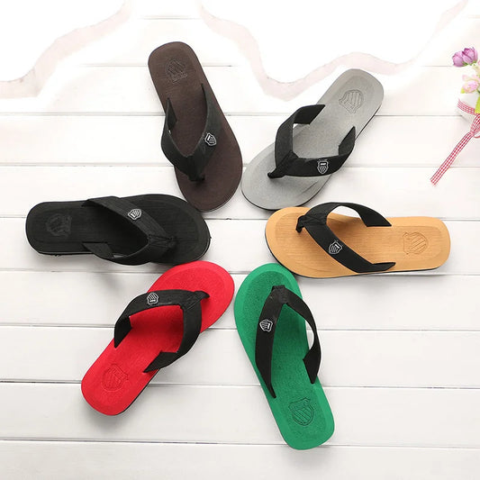 2024 New Shoes Men Summer Men Flip Flops High Quality Beach Sandals Anti-slip Zapatos Hombre Casual Shoes Man Slippers