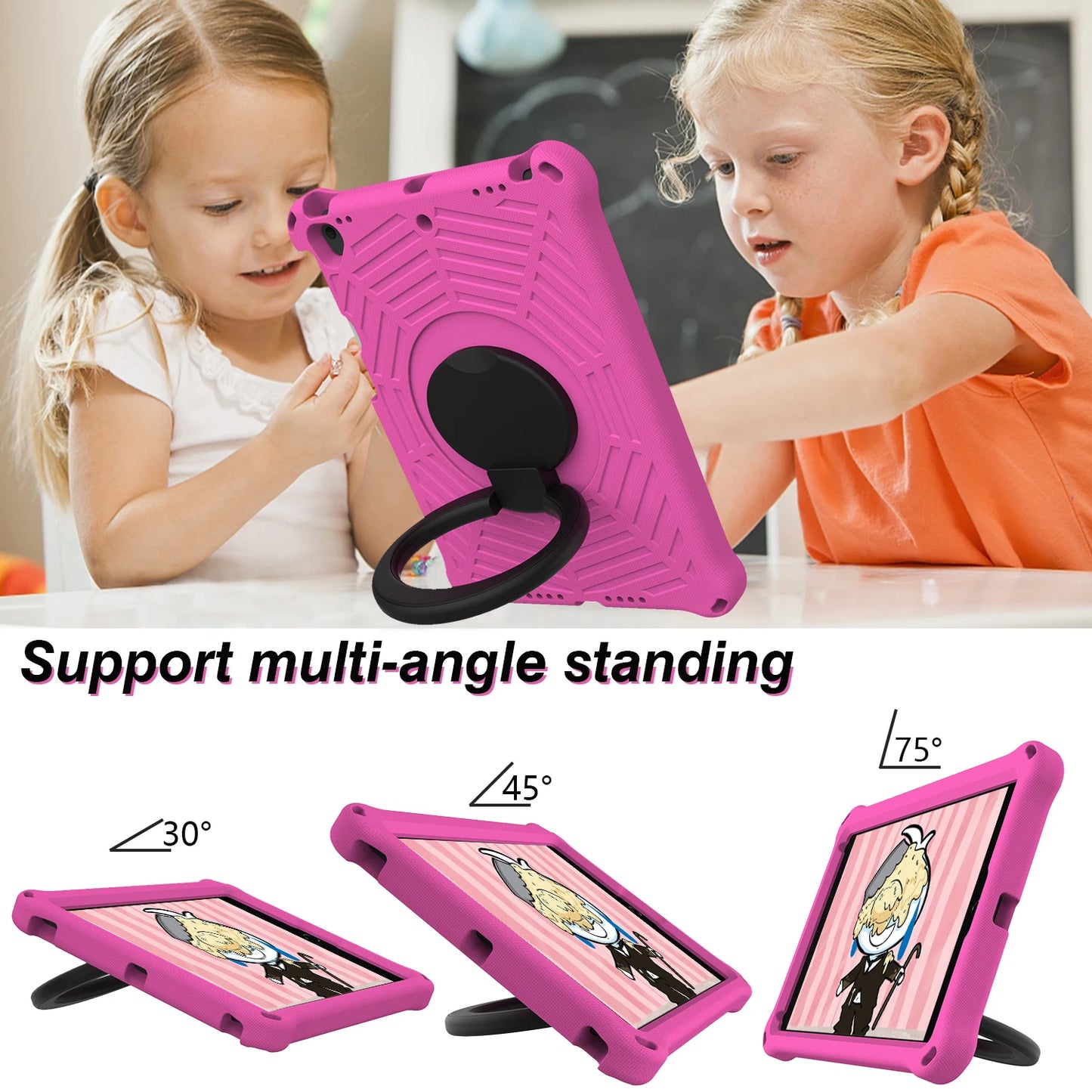 Rotating Case For iPad 10th 2022 Air 4 5 Pro 11 2018 2020 2021 2022 10.2 7-8-9th 10.5 9.7 in ch Mini 1 2 3 4 5 6 EVA Stand Cover