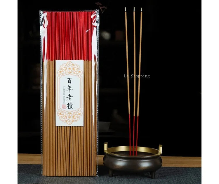 200g Bamboo Skewer Incense Slight Smoke Sandalwood Home/Buddha Worship/sacrifice/sleep Aid/air Purification Natural Aromatherapy