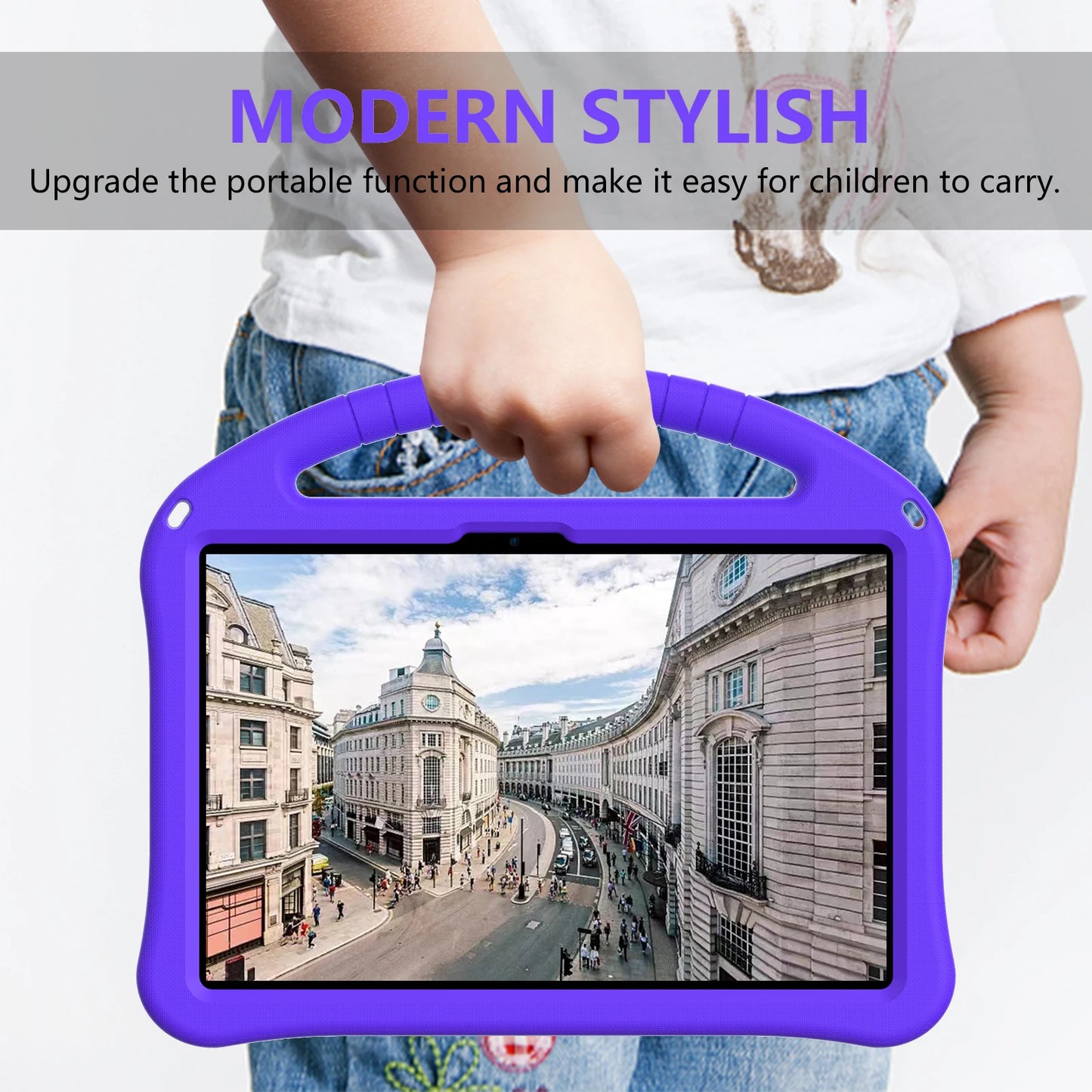 Built-in Kickstand Case For Huawei Honor Pad X8a 2024 11.0 inch Model NDL-W09 Kids EVA Cover With Portable Holder Shockproof