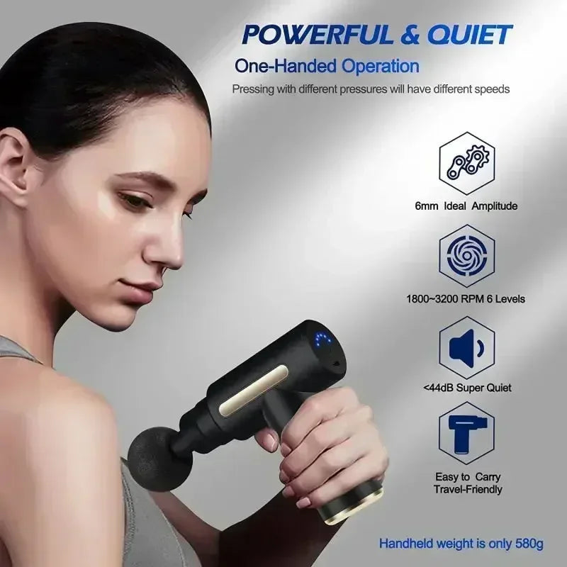 Wireless mini fascia gun, muscle relaxation massage device, cervical membrane, cervical spine massager