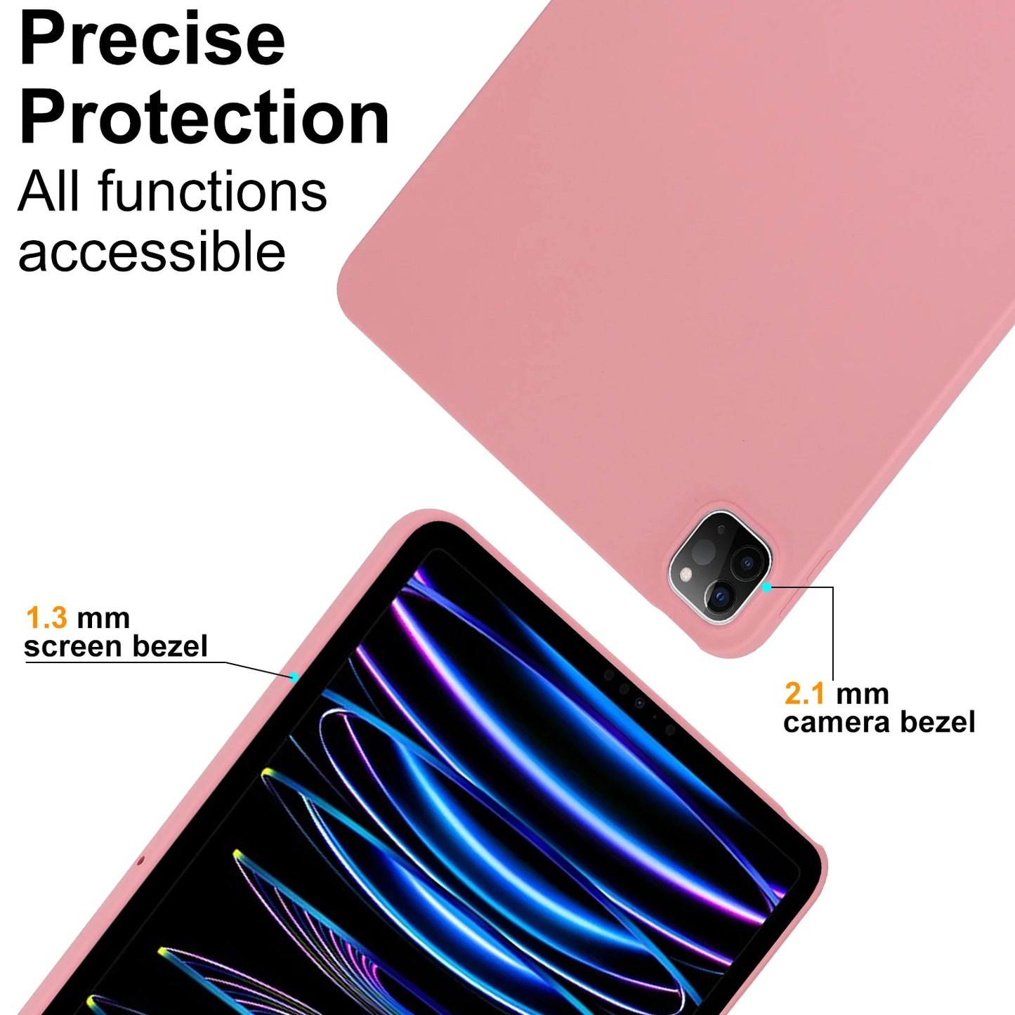 Candy Color Case For iPad Air Pro 13 2024 M2 M4 Pro 12.9 2018 2020 2021 2022 3rd 4th 5th 6th Generation TPU Cover Kids Friendly